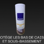 ANTI GRAVILLON BLANC AERO 1 - PredaColor White spray can labeled ANTIGRAVEL 460 for car stonechip protection against the undercarriage, on a dark gradient background.